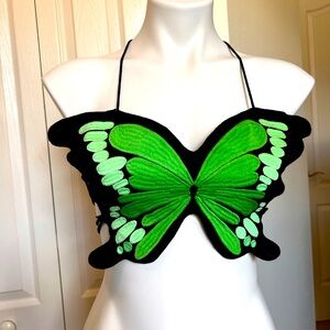 Green Butterfly Top